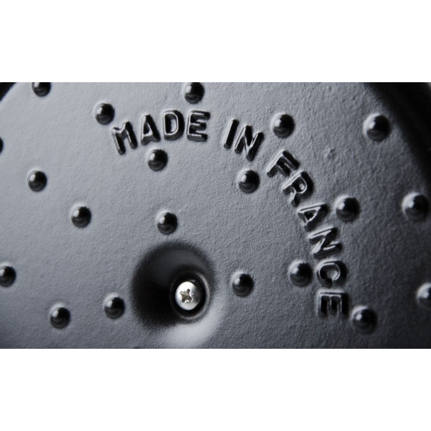 Cocotte en fonte ronde 20 cm noir mat